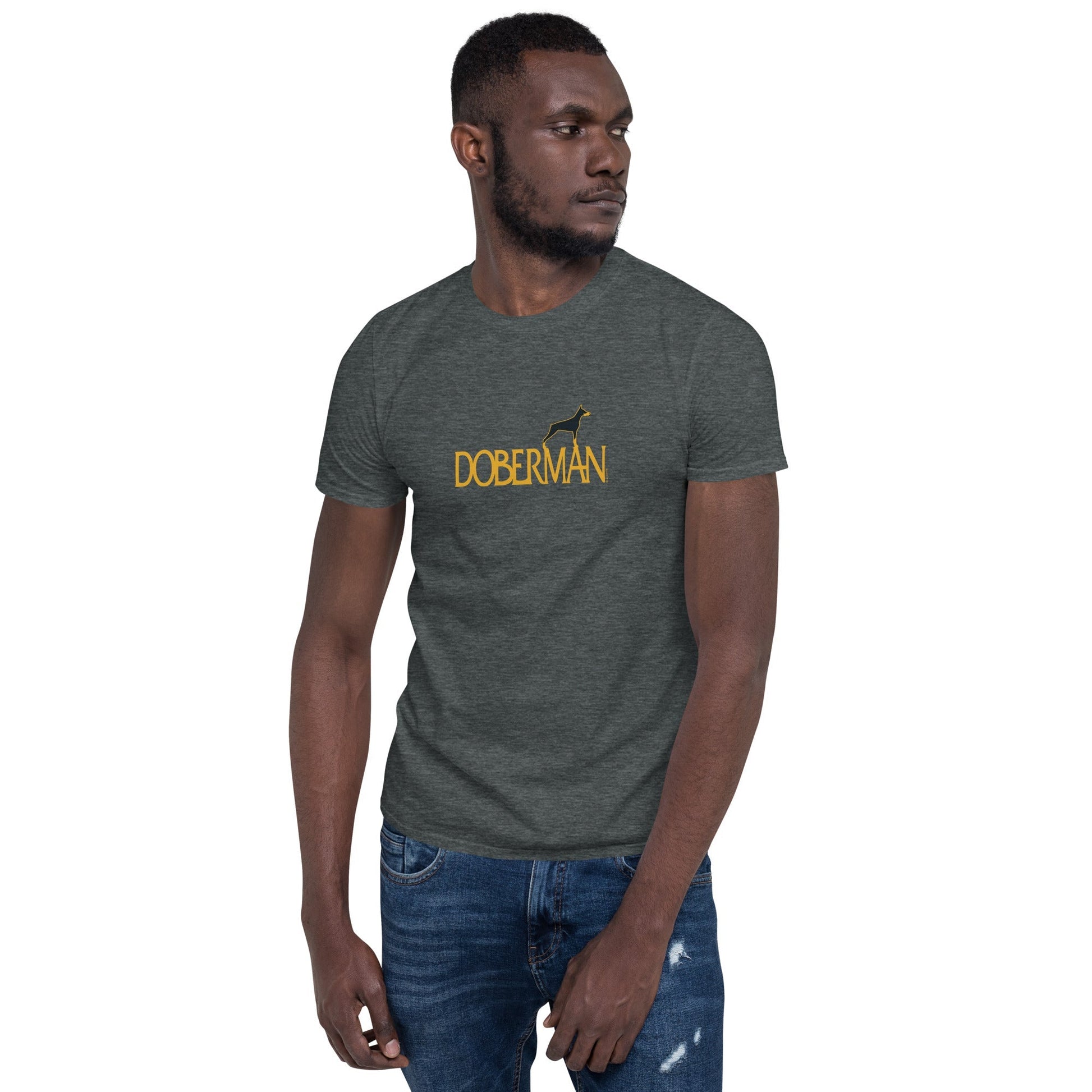 Camiseta unissex com mangas curtas - Doberman i-animals