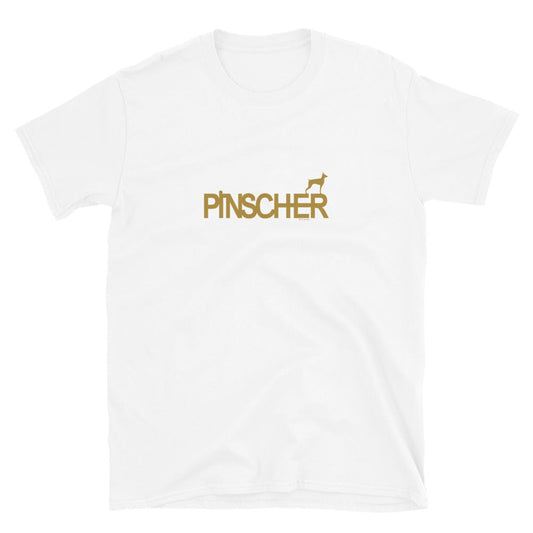 Camiseta unissex com mangas curtas - Pinscher i-animals