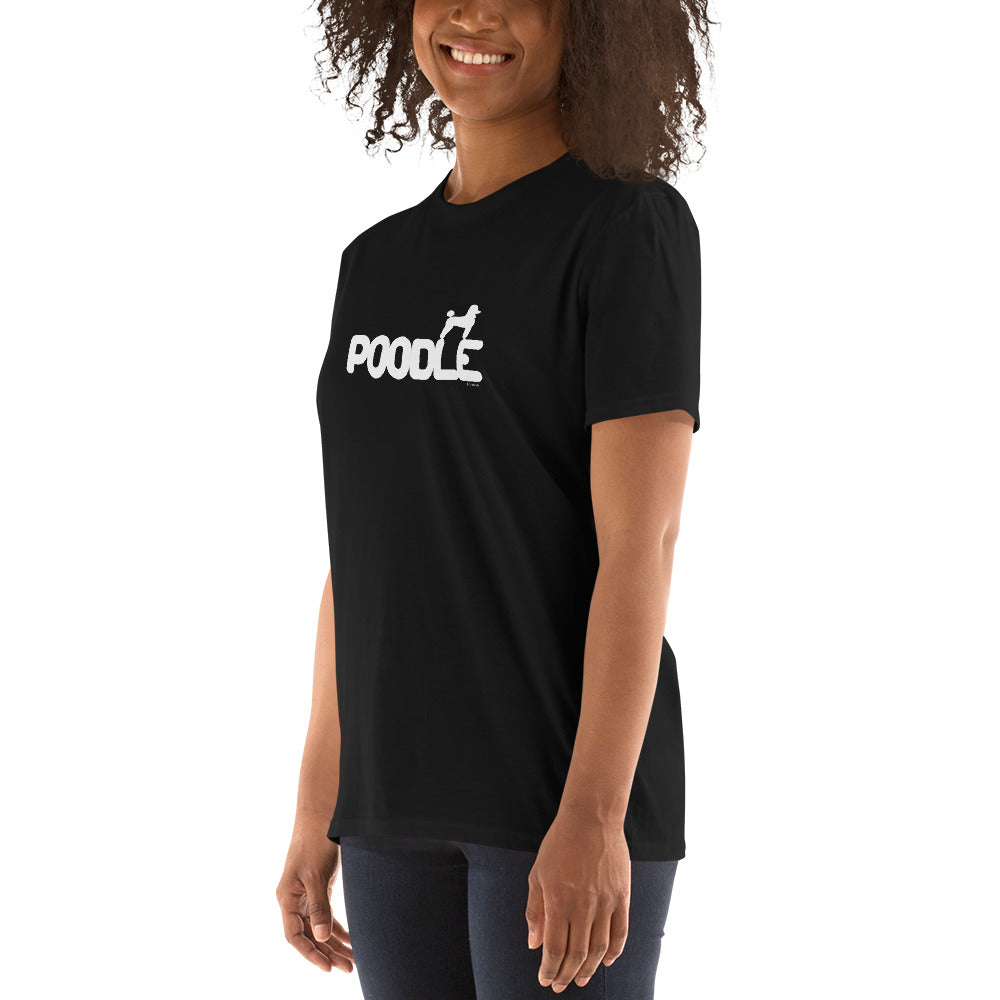 Camiseta unissex com mangas curtas - Poodle i-animals