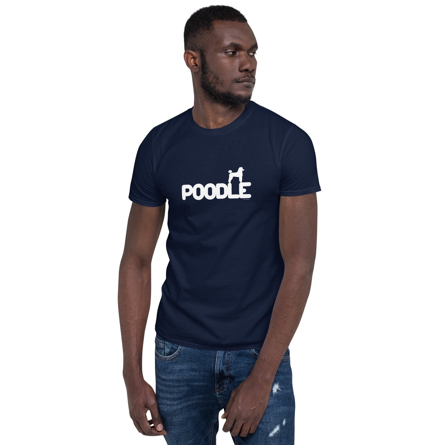 Camiseta unissex com mangas curtas - Poodle i-animals