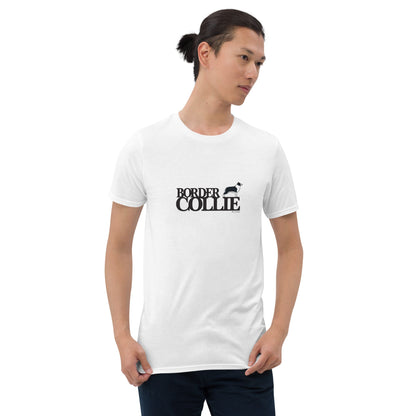 Camiseta unissex de manga curta - Border Collie - Cores Claras i-animals