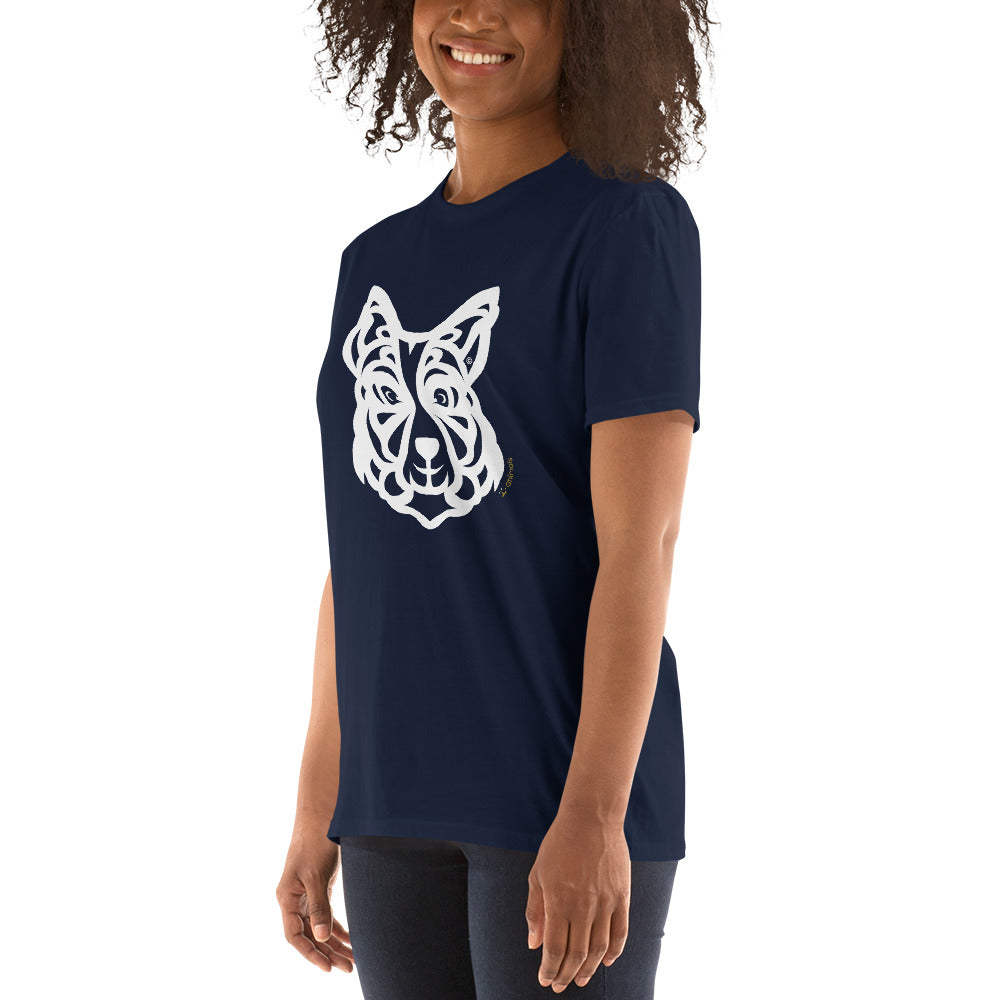 Camiseta unissex de manga curta - Border Collie - Tribal i-animals