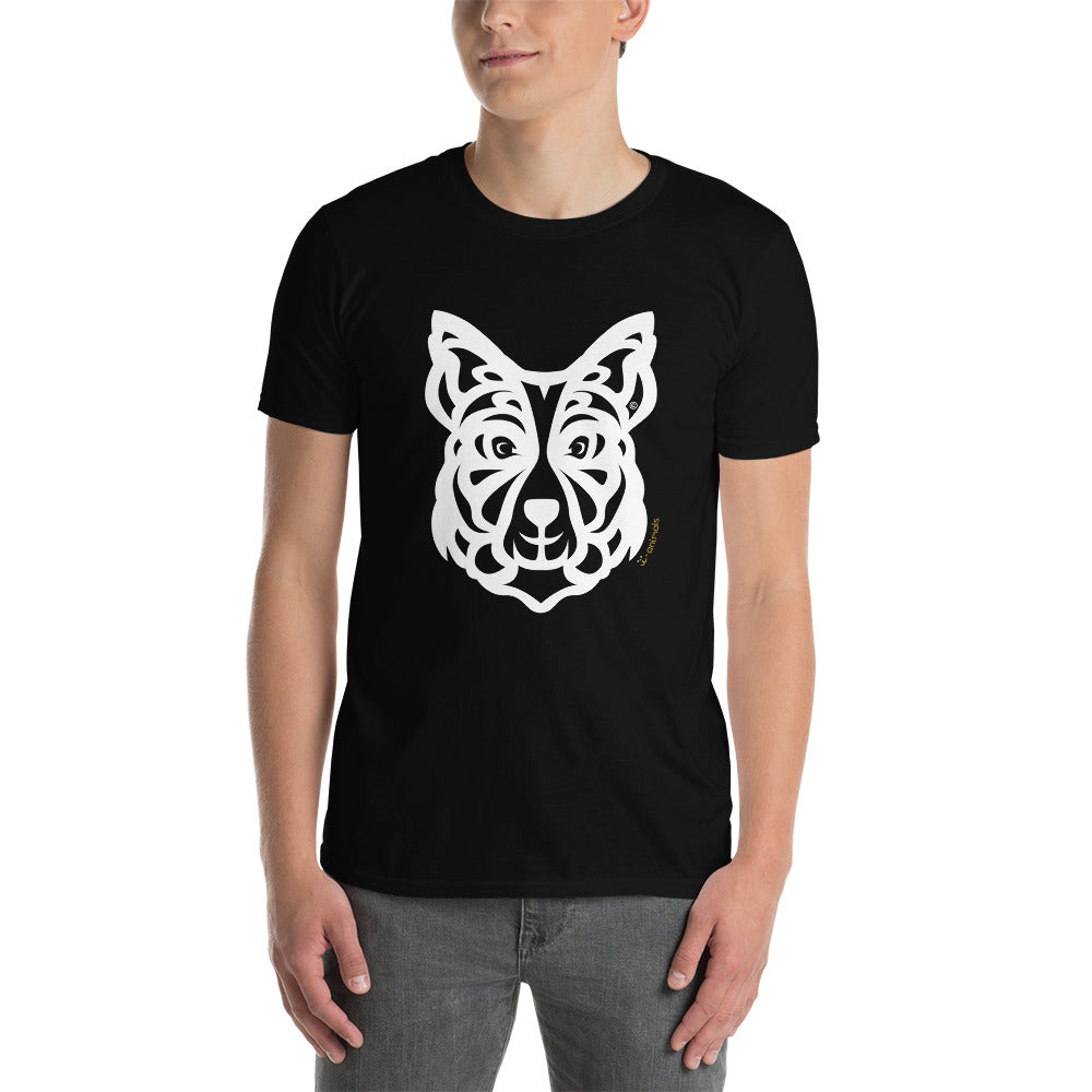 Camiseta unissex de manga curta - Border Collie - Tribal i-animals