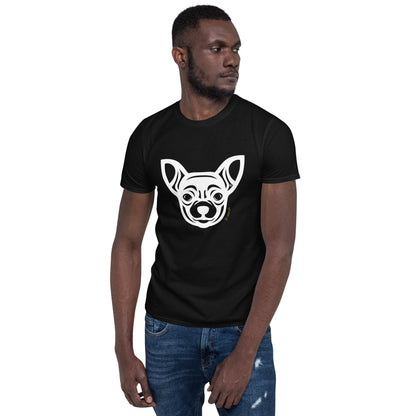 Camiseta unissex de manga curta - Chihuahua - Tribal i-animals