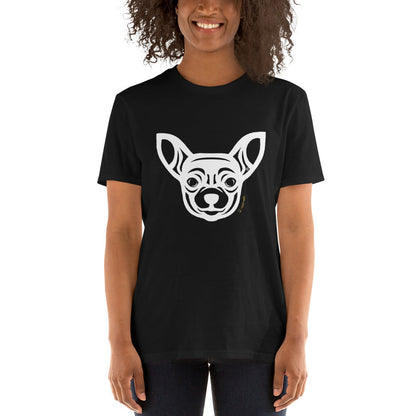 Camiseta unissex de manga curta - Chihuahua - Tribal i-animals