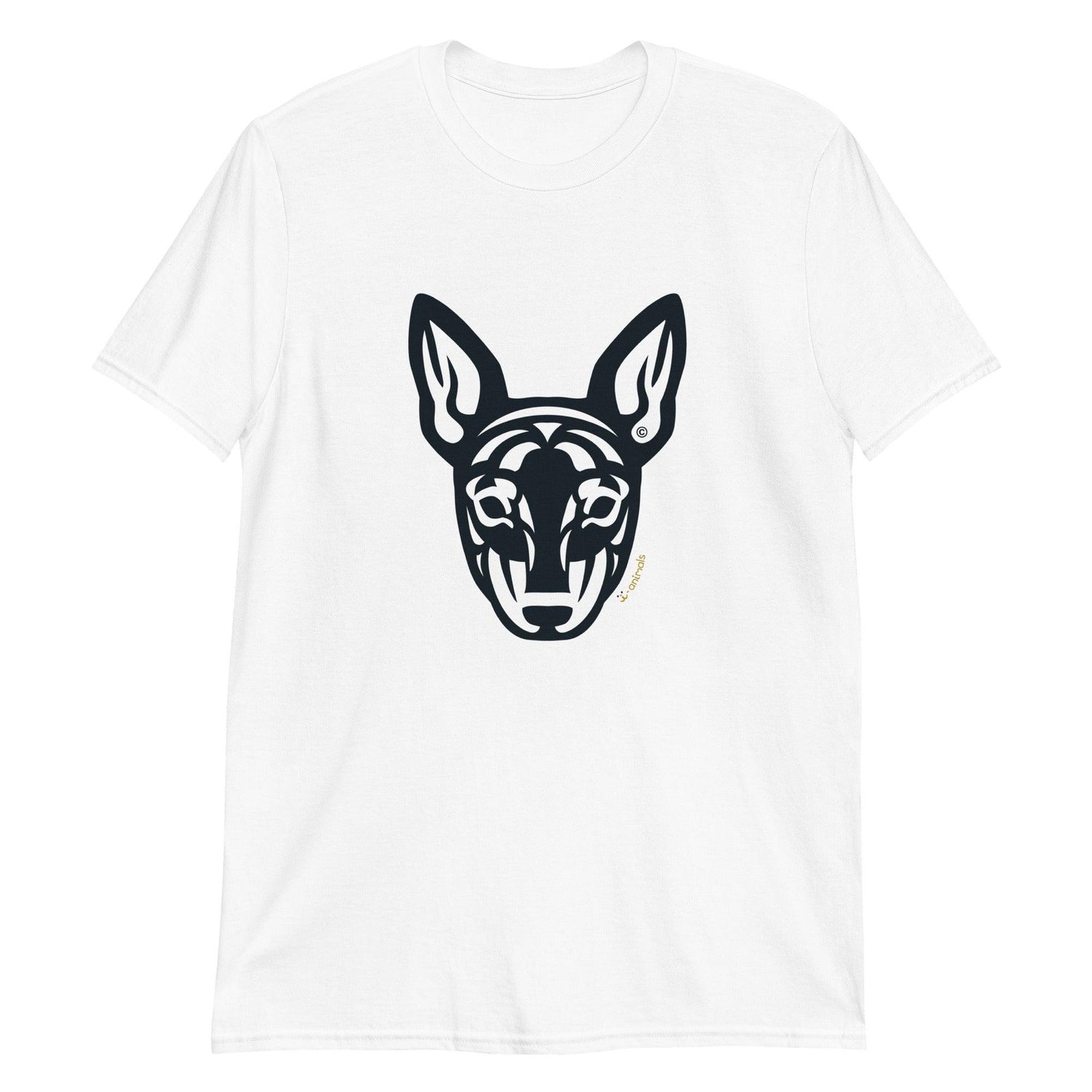 Camiseta unissex de manga curta -  Pinscher - Tribal - Cores Claras i-animals