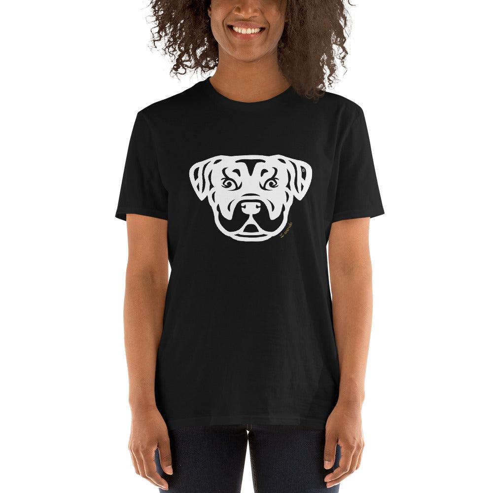 Camiseta unissex de manga curta - Rottweiler - Tribal i-animals