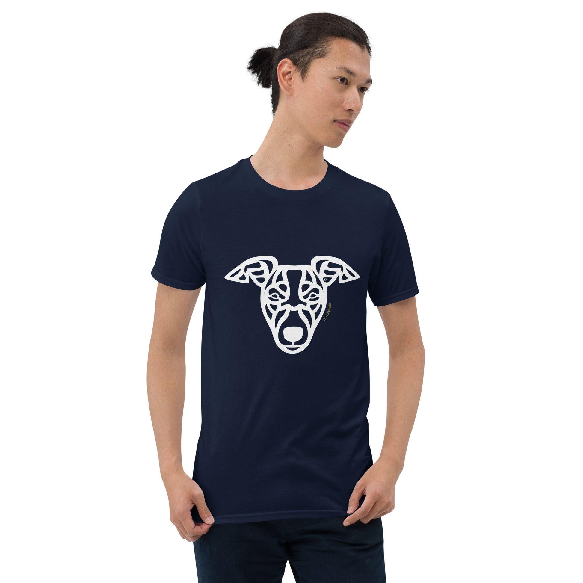 Camiseta unissex de manga curta - Whippet - Tribal i-animals