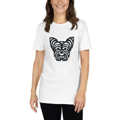 Camiseta unissex de manga curta - Yorkshire - Tribal - Cores Claras i-animals