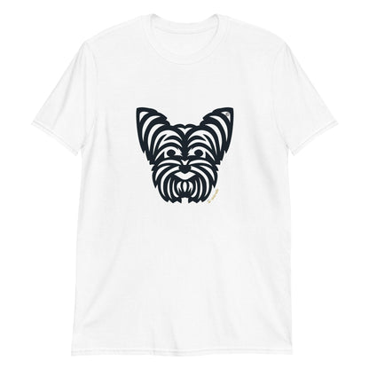 Camiseta unissex de manga curta - Yorkshire - Tribal - Cores Claras i-animals