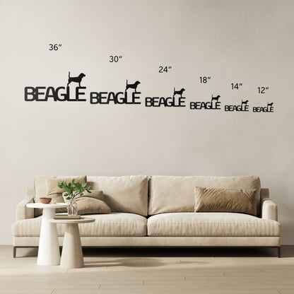 Placa de metal Beagle - Identidade i-animals