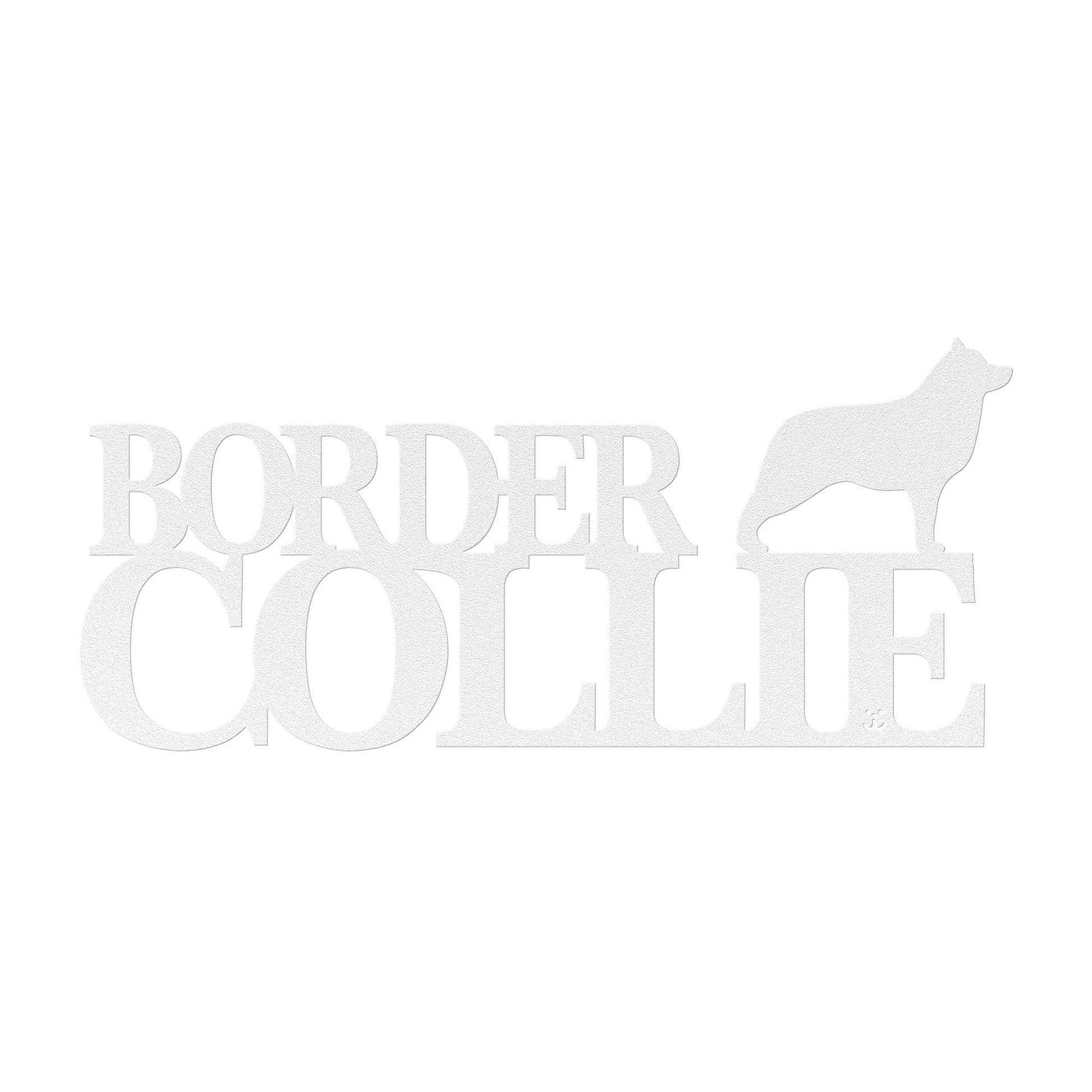 Placa de metal Border Collie - Identidade i-animals