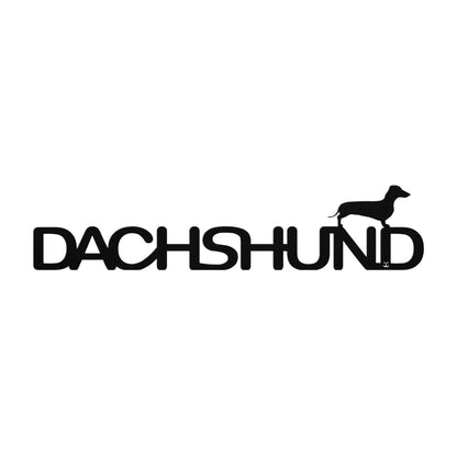 Placa de metal Dachshund - Identidade i-animals