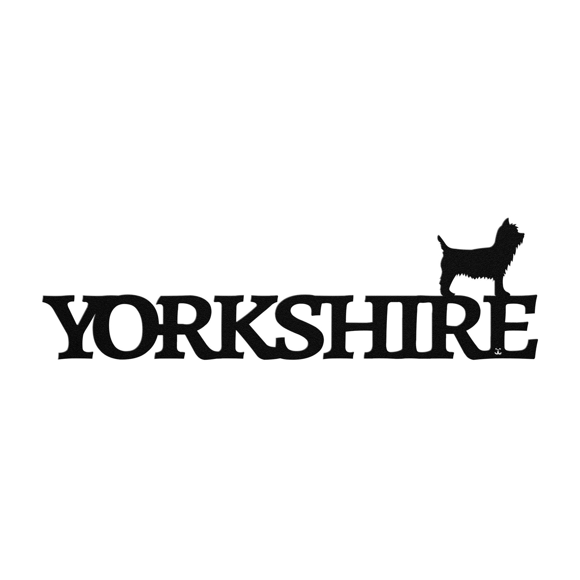 Placa de metal Yorkshire - Identidade i-animals