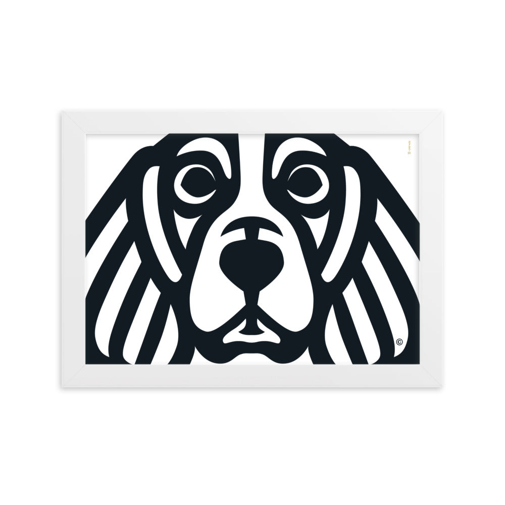 Pôster emoldurado Beagle - Tribal - i-animals