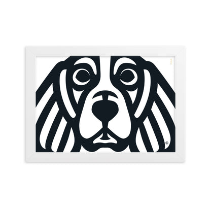 Pôster emoldurado Beagle - Tribal - i-animals