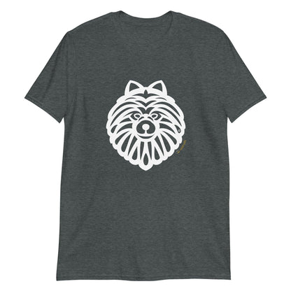 Camiseta unissex de manga curta - Spitz Alemão - Tribal - i-animals