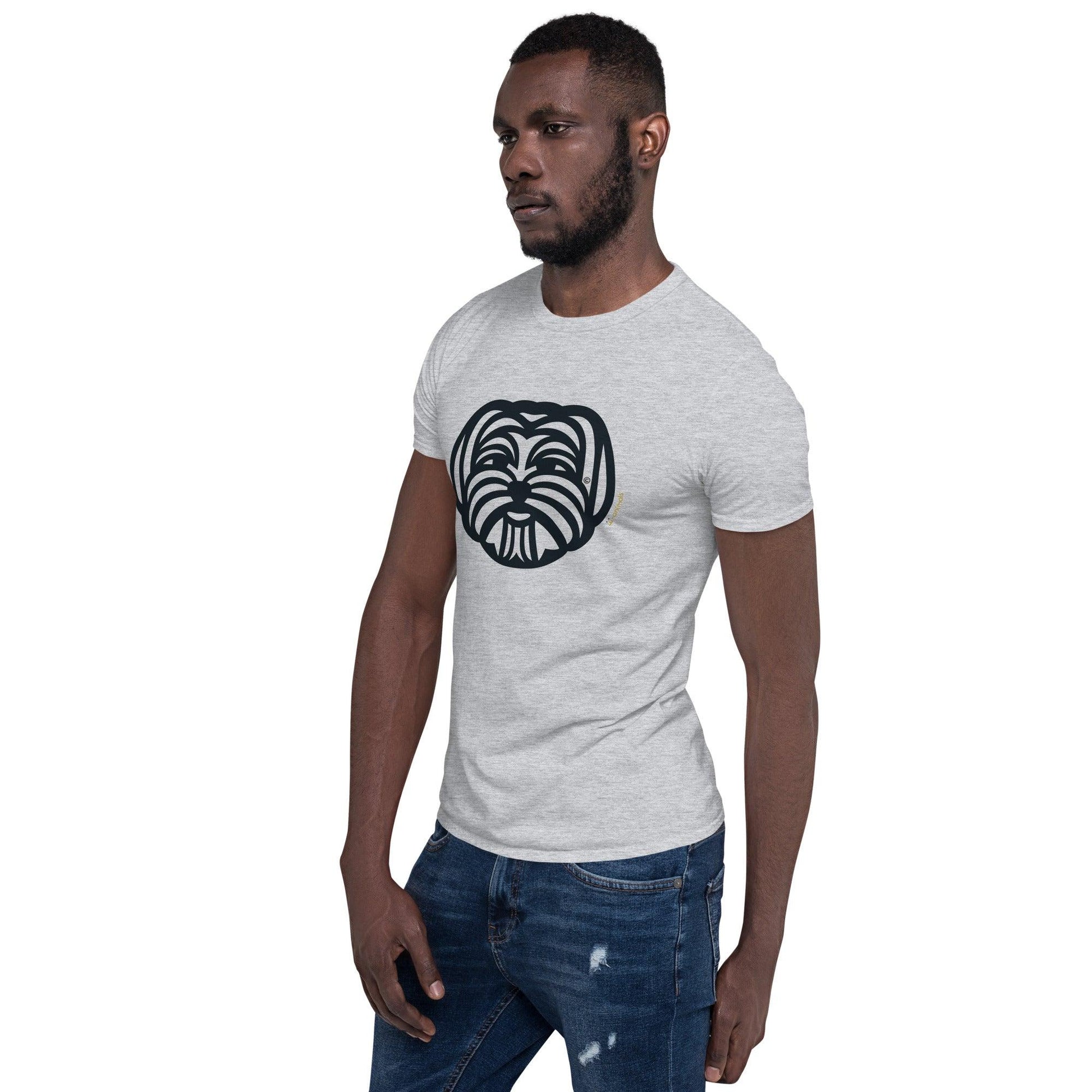 Camiseta unissex de manga curta - Maltês - Tribal - Cores Claras - i-animals
