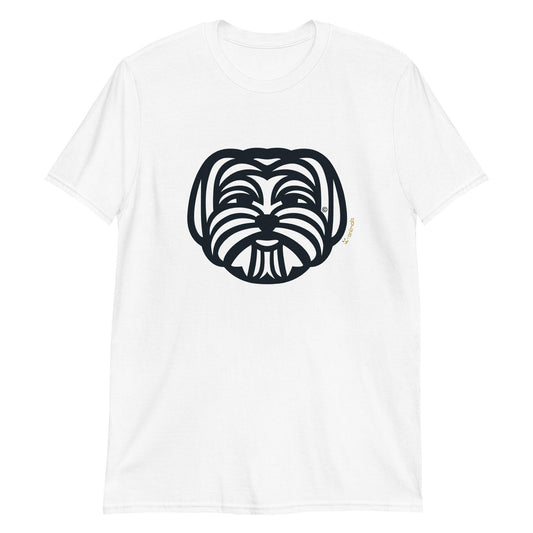 Camiseta unissex de manga curta - Maltês - Tribal - Cores Claras - i-animals