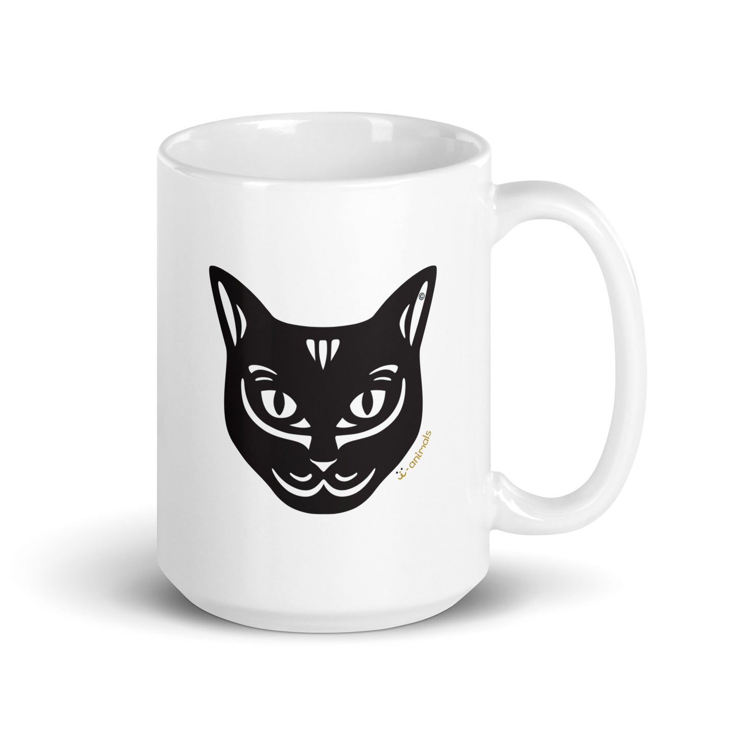 Black Cat Mug - Tribal