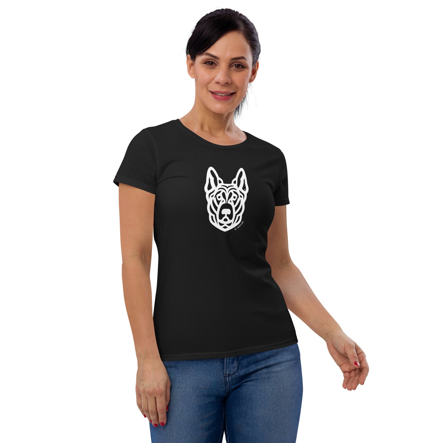 Women's Fashion Fit T-Shirt - German Shepherd - Tribal