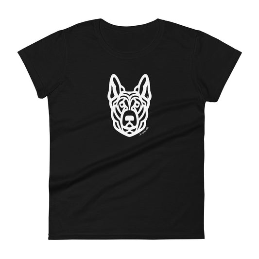 Women's Fashion Fit T-Shirt - German Shepherd - Tribal