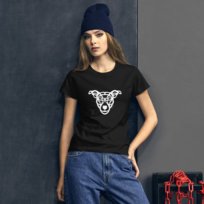 Women's Fashion Fit T-Shirt - “mixed breed” dog - Tribal