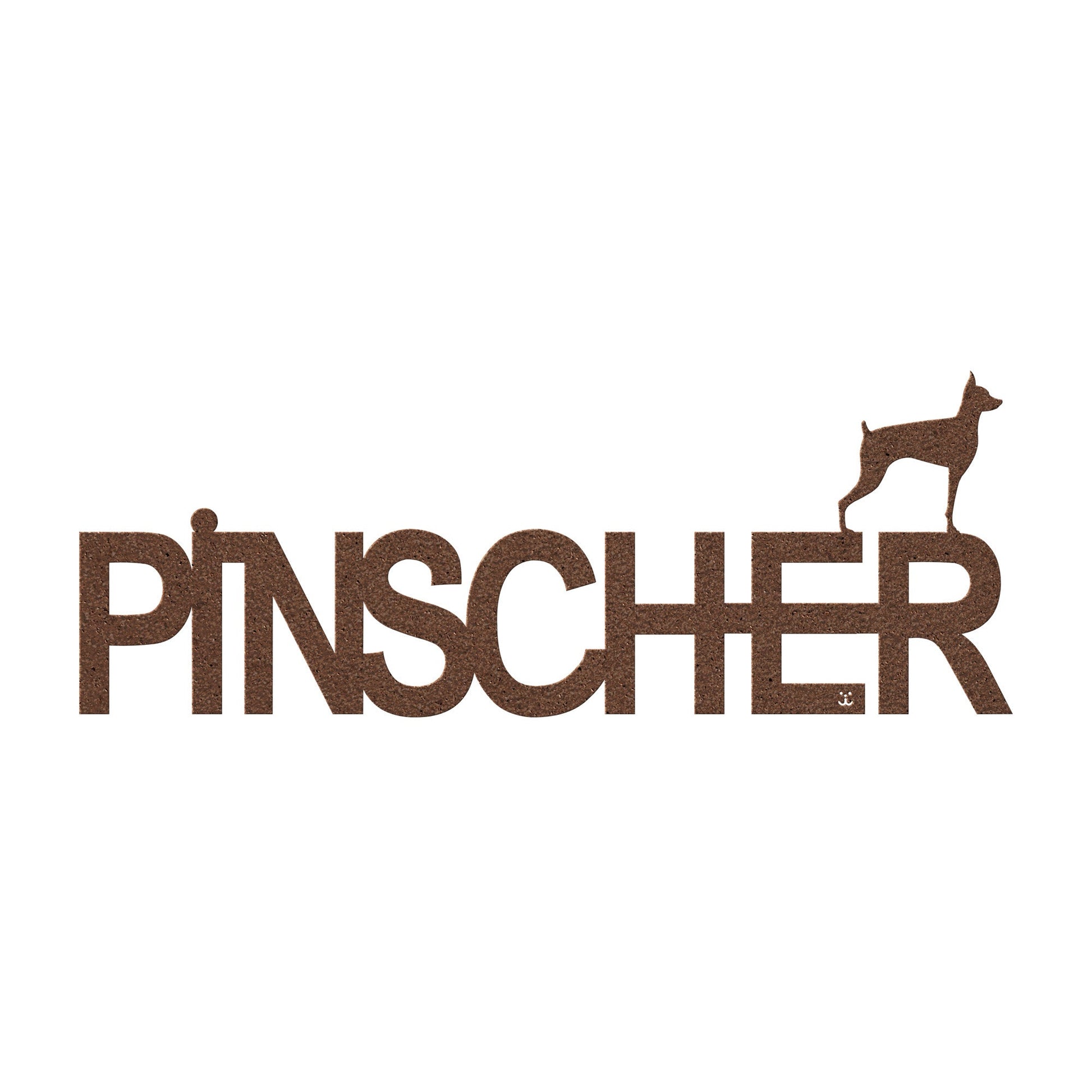 Placa de metal Pinscher - Identidade i-animals