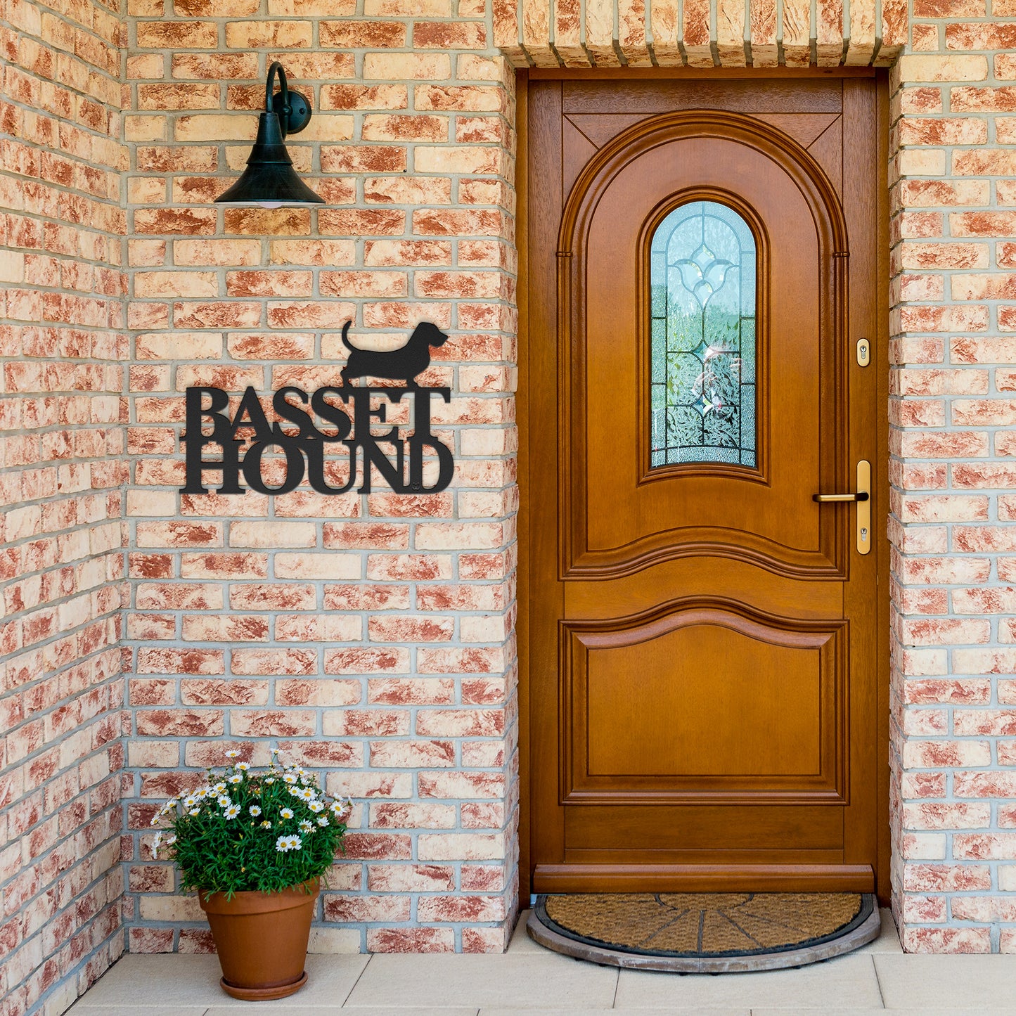 Basset Hound Cut Metal - Identity