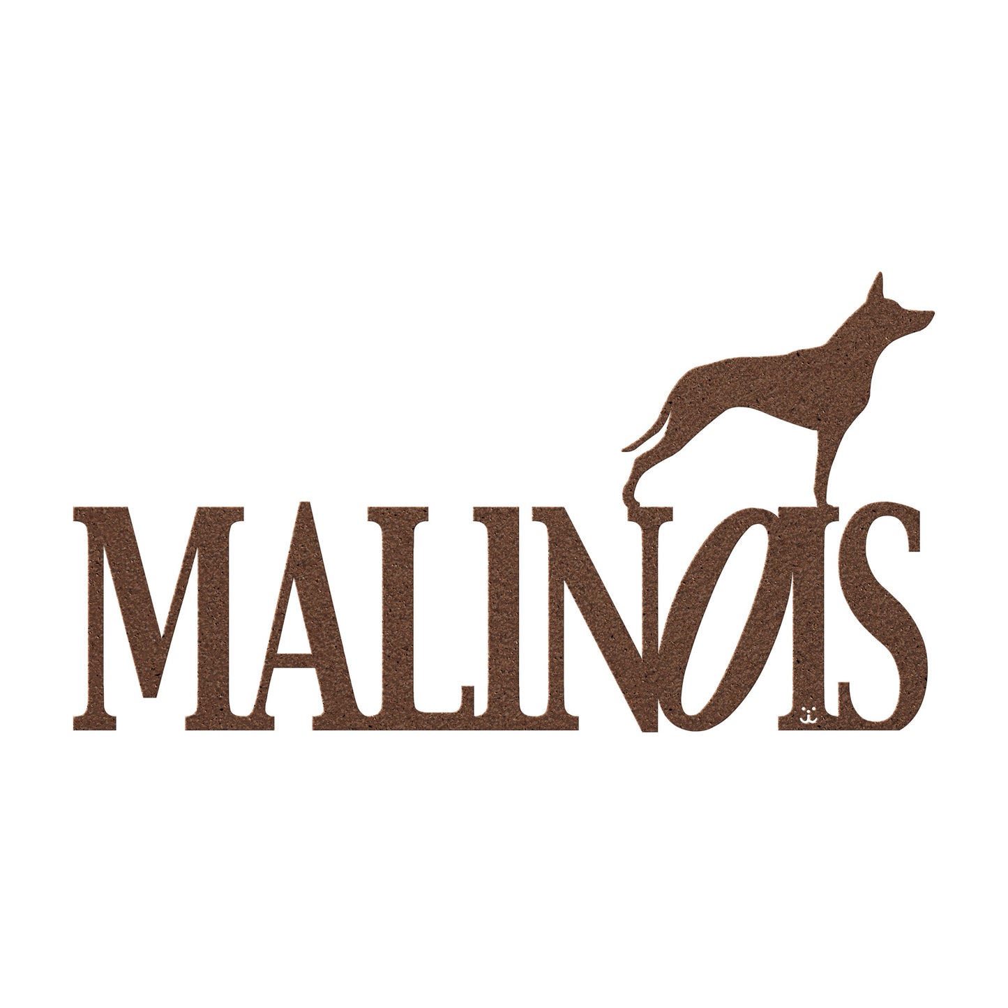 Placa de metal Malinois - Identidade