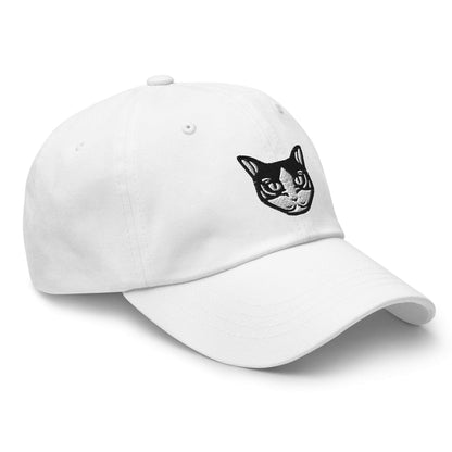 Classic hat - Black and White Cat - Tribal - Light Colors