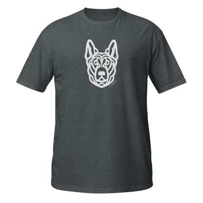 Unisex Basic Softstyle T-Shirt - German Shepherd - Tribal